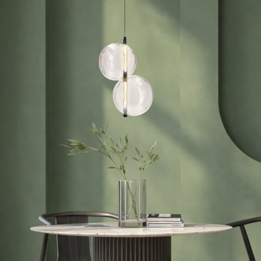 LED люстра на тросі PLAYA LED/10W/230V чорна
