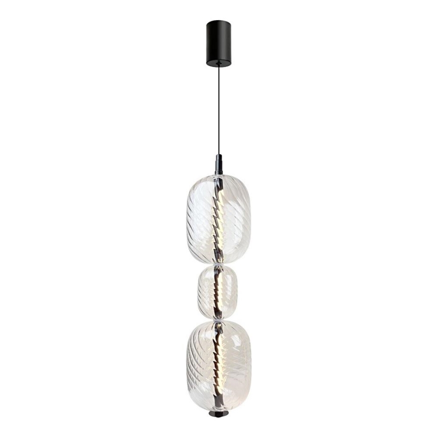 LED-люстра на тросі PLAYA LED/12W/230V чорна