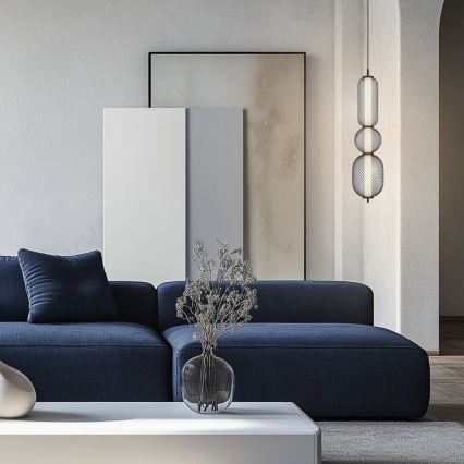 LED-люстра на тросі PUMA, 15 Вт, 230 В, діаметр 14 см, чорна