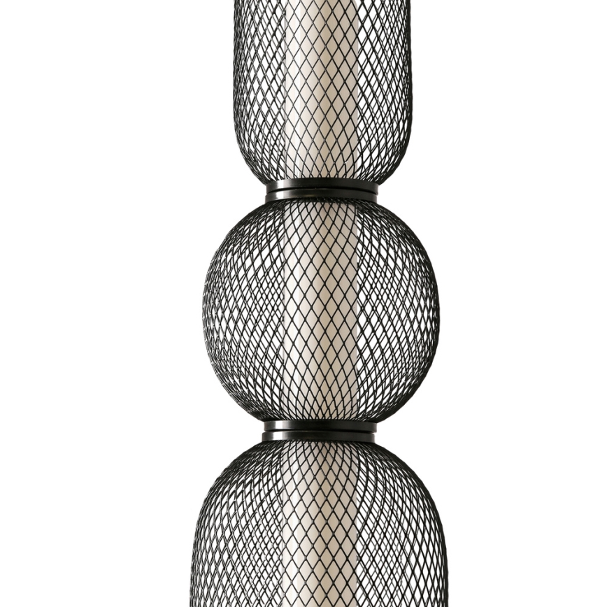 LED-люстра на тросі PUMA, 15 Вт, 230 В, діаметр 14 см, чорна