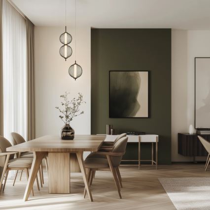 LED люстра на тросі PUMA LED/10W/230V діаметр 20 см чорна