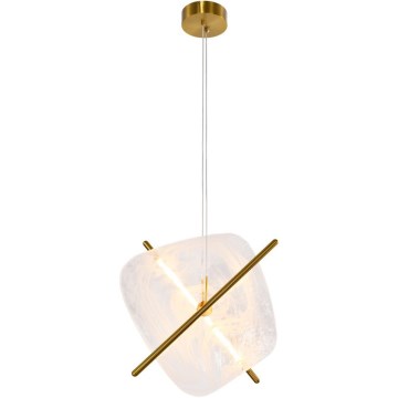 LED-люстра на тросі RELAX LED/15 Вт/230 В золота/біла