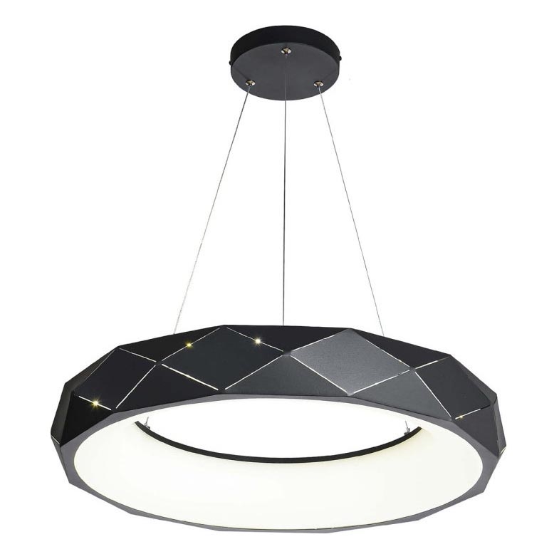 LED-люстра на тросі REUS LED/36W/230V 4000K діам. 61 см чорна