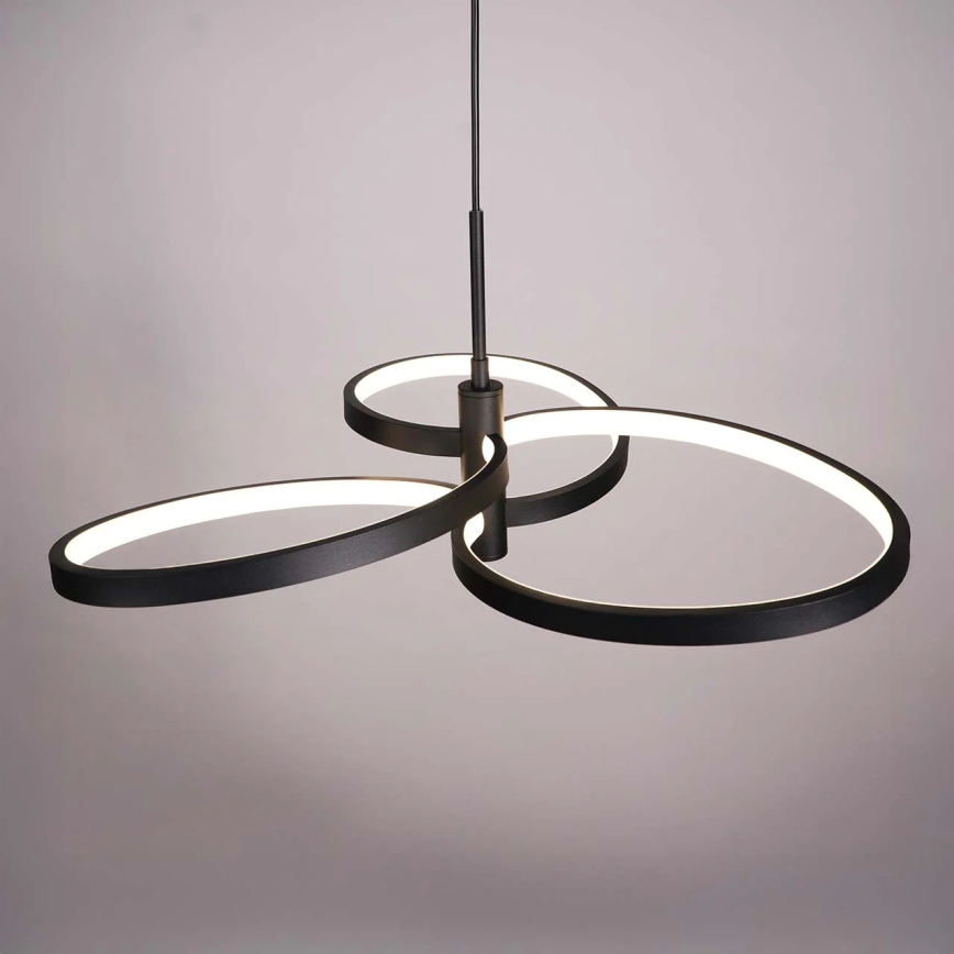 LED-люстра на тросі RIBBON LED/25W/230V 4000K чорна