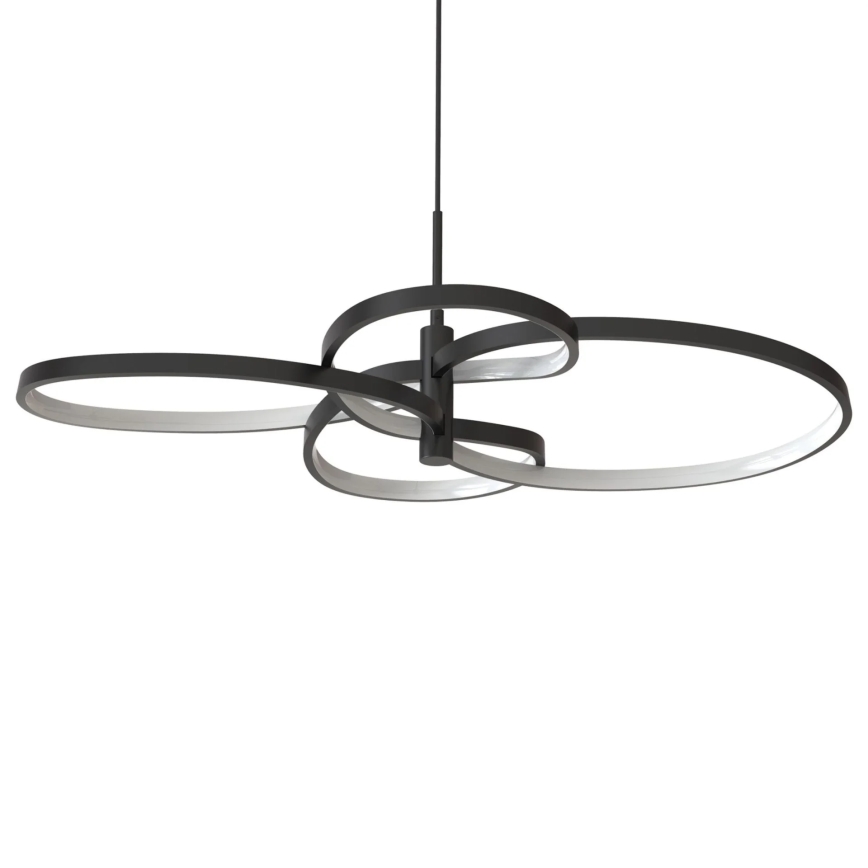 LED-люстра на тросі RIBBON LED/37W/230V 4000K чорна