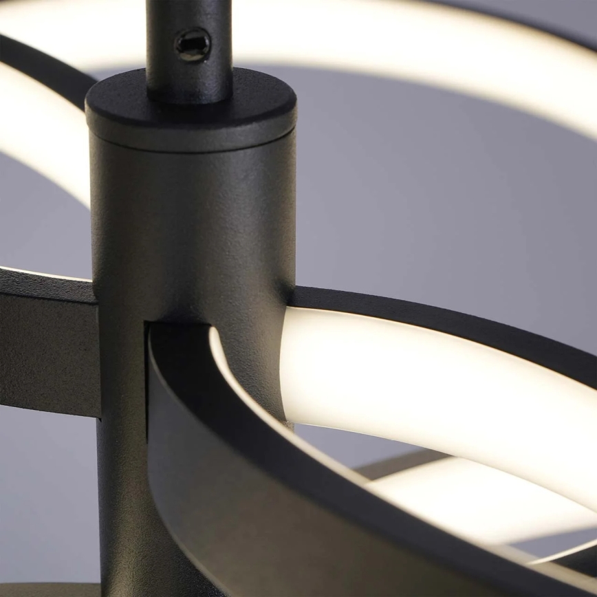 LED-люстра на тросі RIBBON LED/37W/230V 4000K чорна