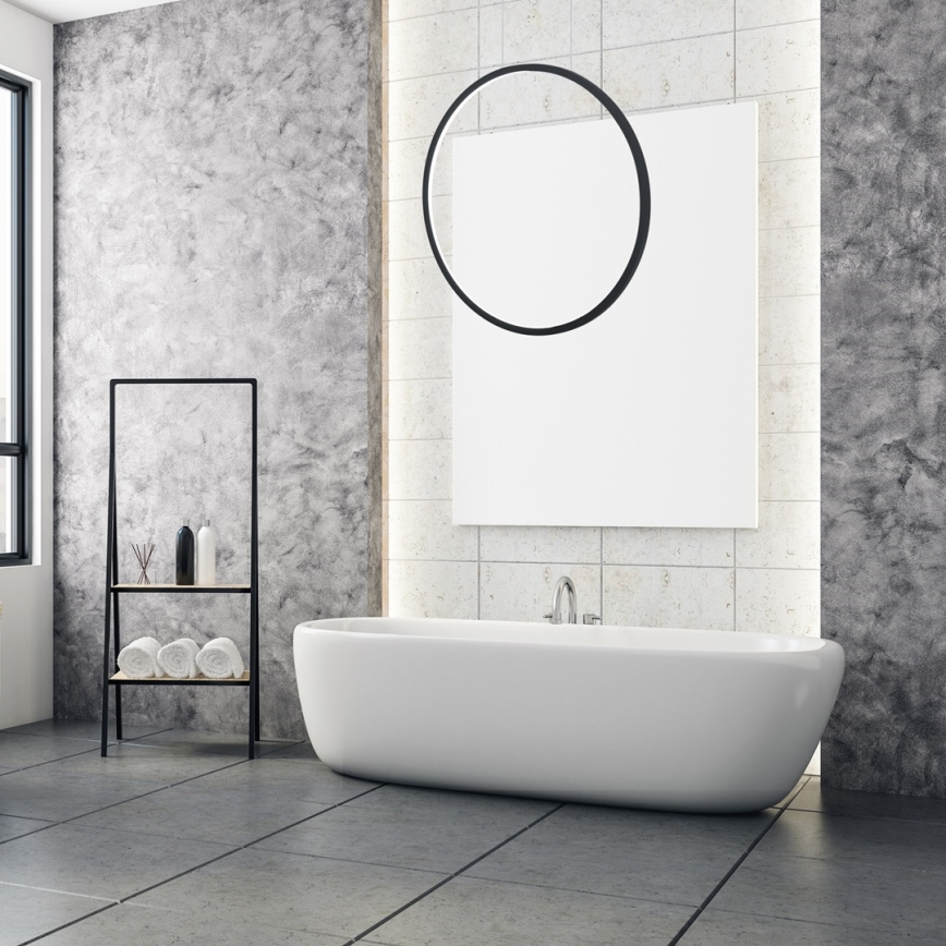 LED-люстра на тросі SATURNO, 28 Вт / 230 В, діаметр 50 см, IP44, чорна