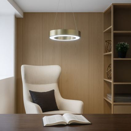 LED-люстра на тросі UNION LED/40 Вт/230 В 3000/4000/6500 К діам. 40 см золота