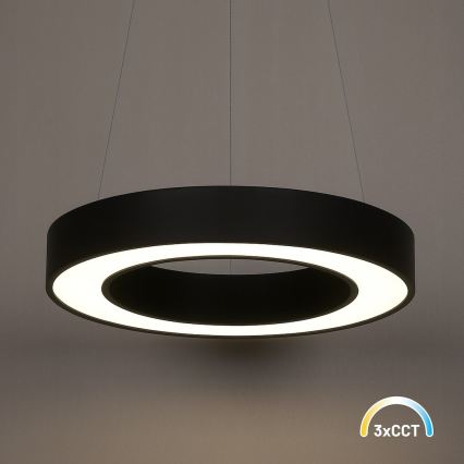 LED-люстра на тросі UNION LED/40W/230V 3000/4000/6500K діам. 40 см чорна
