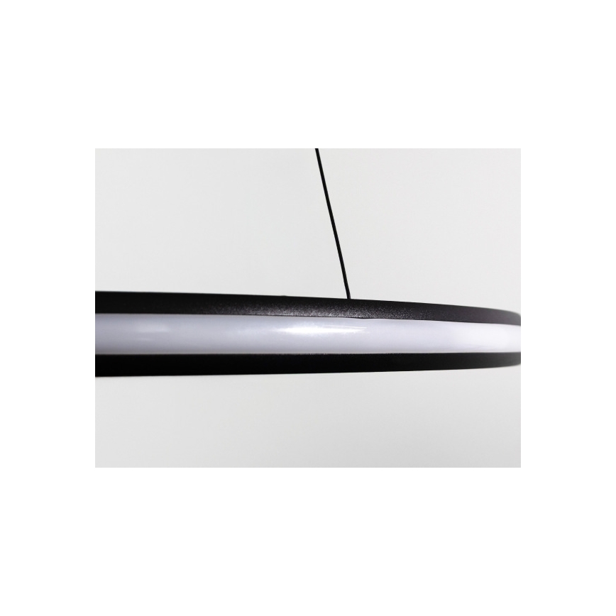 LED затемнювана люстра на тросі LED/55W/230V 3000-6500K діам. 60 см + пульт дистанційного керування