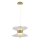 LED-люстра на тросовом подвесе BUTTERFLY 2x LED/10 Вт/230 В 3000 К золотая