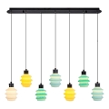 LED-люстра на тросовом подвесе CACTUS 7xLED/2,8W/230V 3000K зелёная/жёлтая/белая