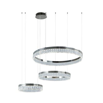 LED кришталева люстра на тросі THALIA, з регулюванням яскравості LED/120W/230V 3000-6000K + пульт дистанційного керування