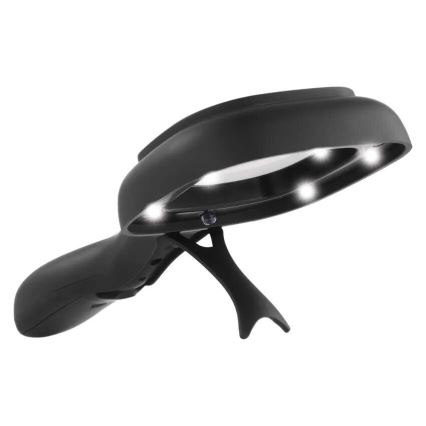 LED Лупа 2,5xZOOM з підсвіткою та ультрафіолетовим світлом LED/UV/2xAAA