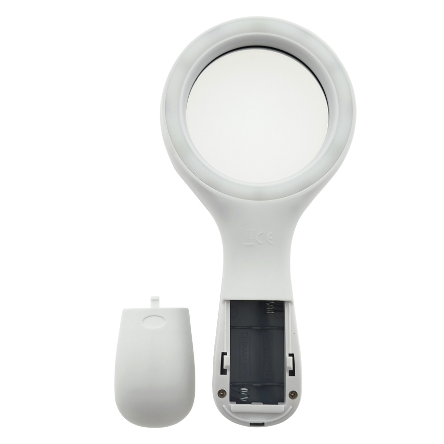 LED лупа 3× увеличение с подсветкой LED/3W/2xAAA IP22
