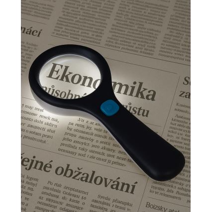LED лупа 3× увеличение с подсветкой LED/3W/2xAAA IP22