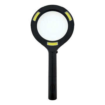 LED-лупа 3× збільшення з LED-підсвічуванням, 3W, живлення 2×AA, IP22