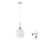LED Лустер на ланці HARMA 1xE27/60W/230V пр. 20 см матовий хром/білий
