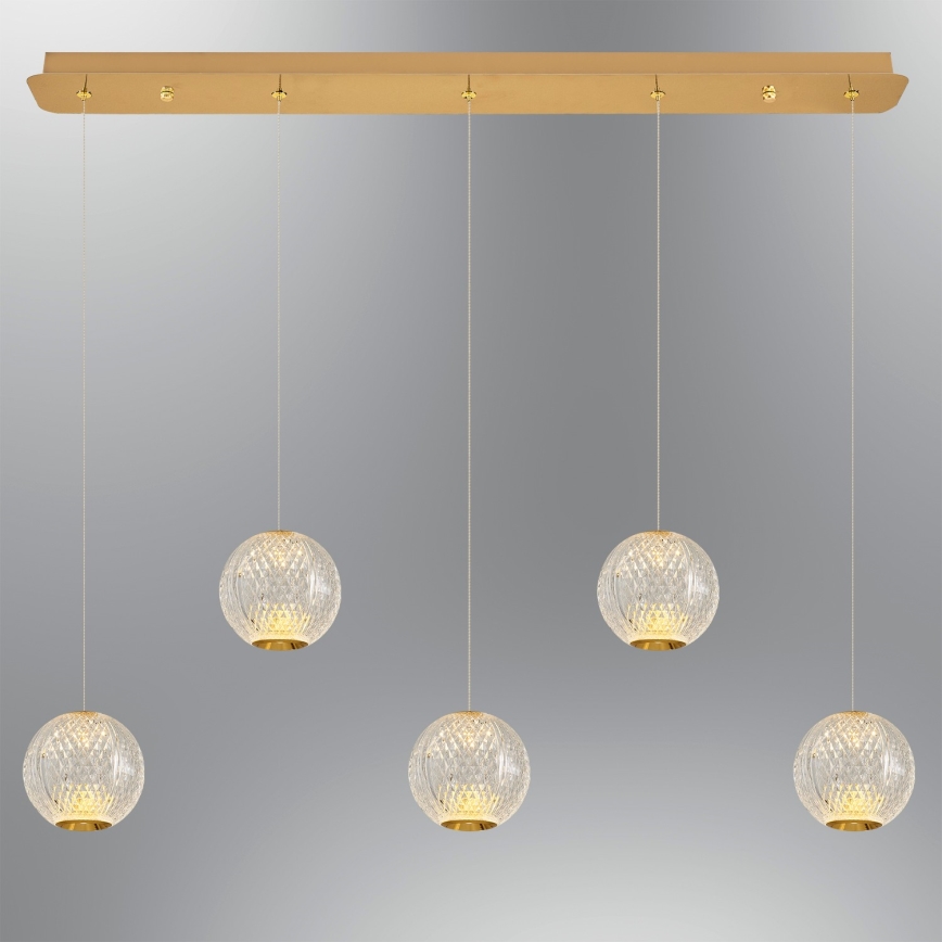 LED Лустер наужа CREMONA 5xLED/5W/230V 3000K золотий