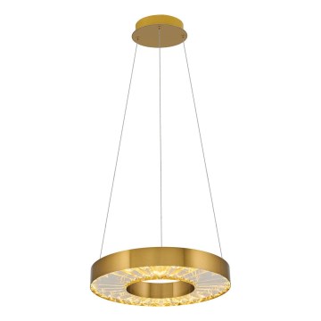 LED Lustr na lanku JESI LED/35W/230V 3000K pr. 40 cm bronzová