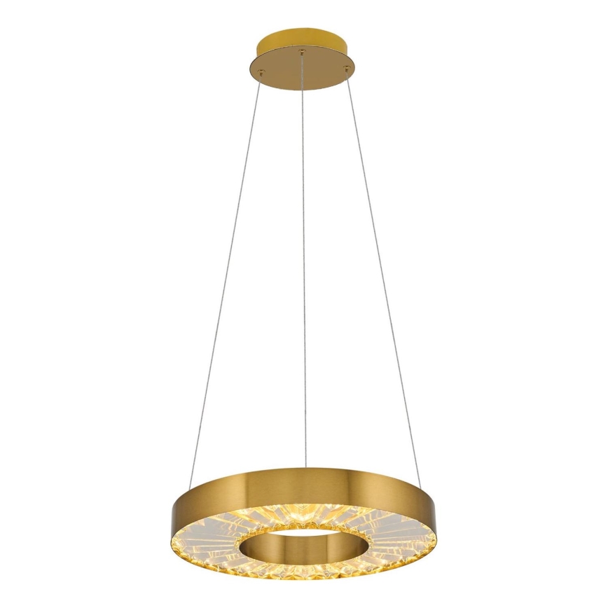 LED Lustr na lanku JESI LED/35W/230V 3000K pr. 40 cm bronzová