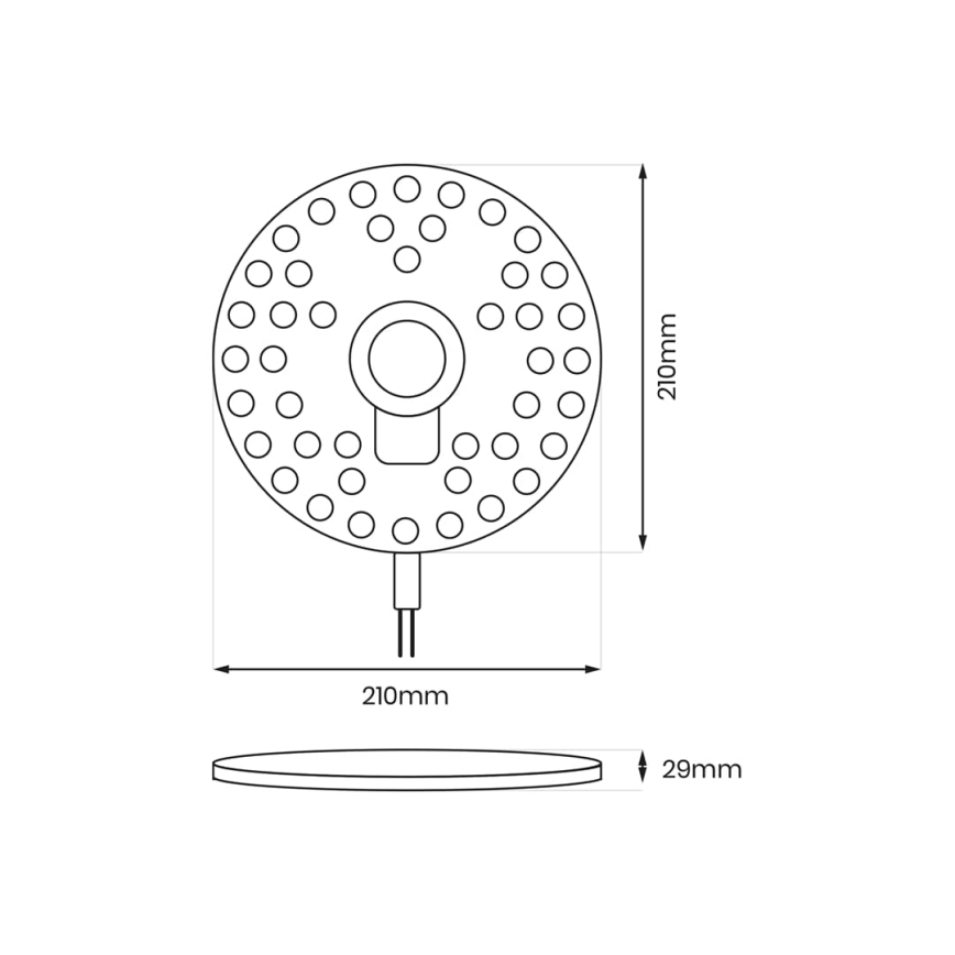 LED Магнічний модуль LED/36W/230V діаметр 21 см 3000K