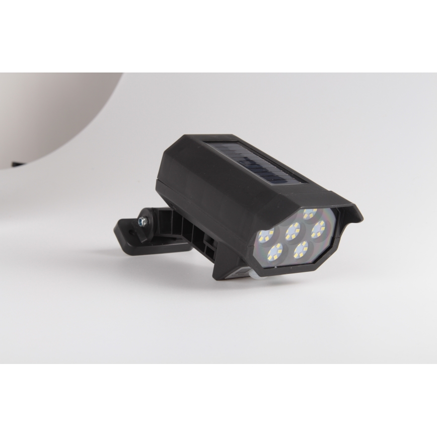 LED Макет камери відеоспостереження з датчиком та із сонячною панеллю LED/5W/5,5V 800 mAh IP65 + пульт дистанційного керування