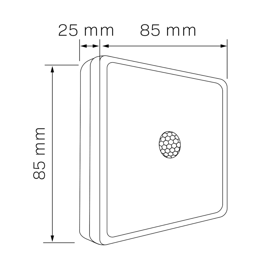 LED Меблевий світильник з датчиком LED/1,5W/4,5V 3xAA матовий хром