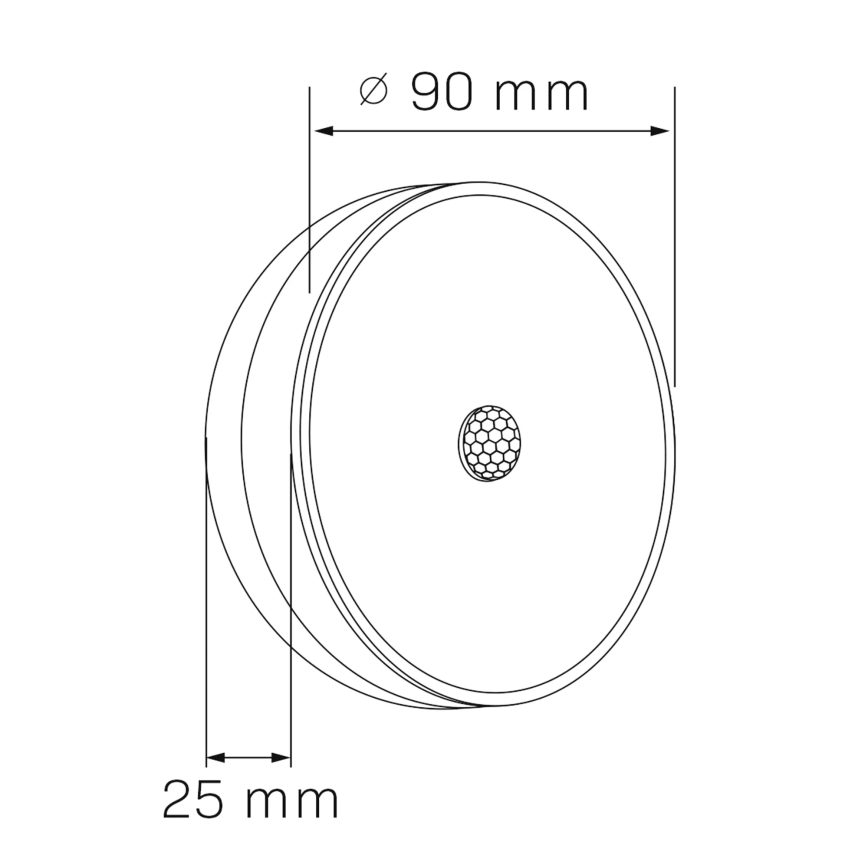 LED Меблевий світильник з датчиком LED/1,2W/4,5V 3xAA матовий хром