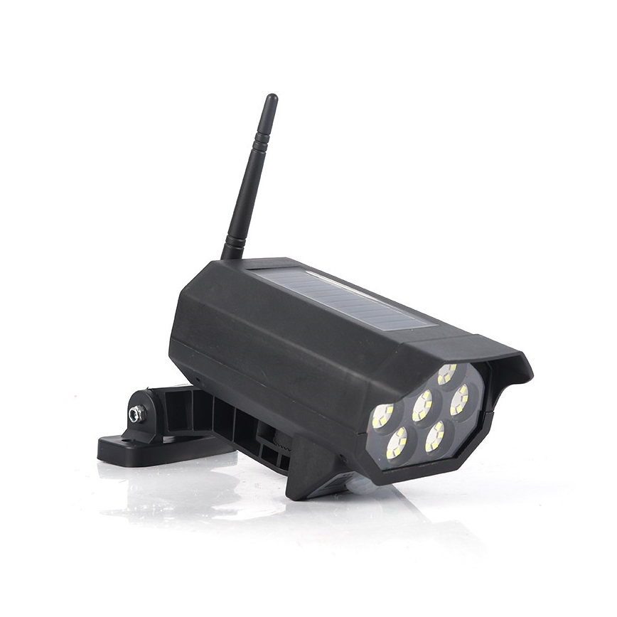 LED-муляж камеры видеонаблюдения с датчиком и солнечной панелью, LED/5W/5,5V, 800 mAh, IP65 + пульт дистанционного управления