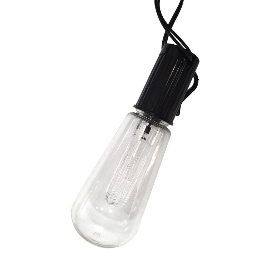 LED На сонячній батареї вуличний ланцюг 10xLED/1,2V 300 mAh 2,2 м IP44