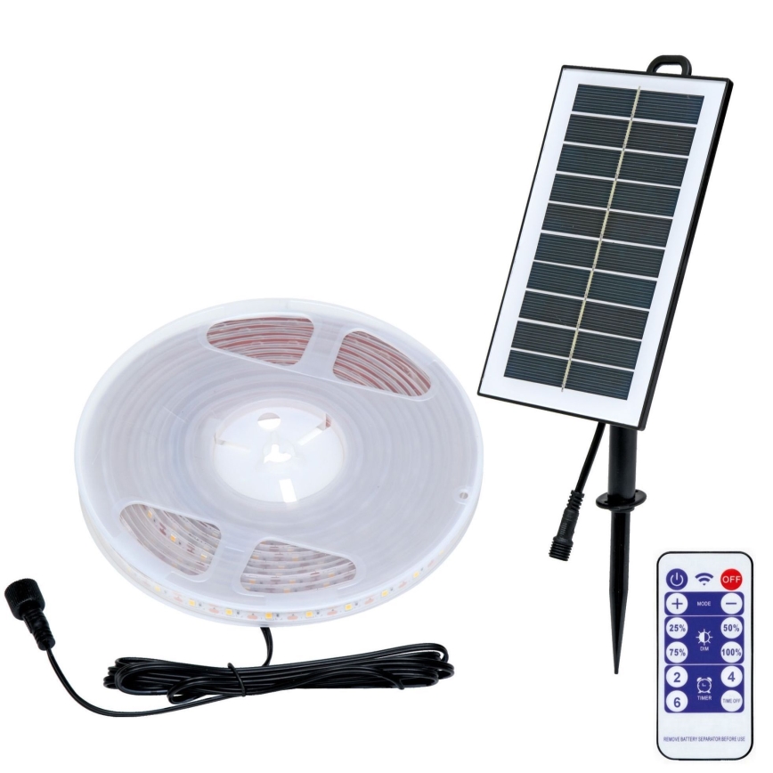 LED На сонячній батареї стрічка 3,7V 2400 mAh 5 м IP65