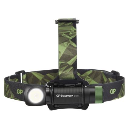 LED Налобний ліхтар GP DISCOVERY CHR35 LED/3,7V/2600mAh