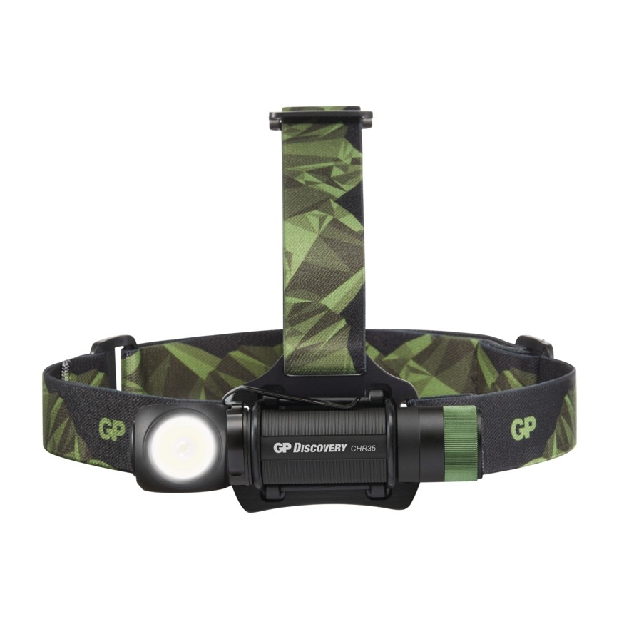 LED Налобний ліхтар GP DISCOVERY CHR35 LED/3,7V/2600mAh