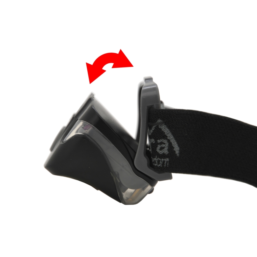 LED Налобний ліхтар LED/3xAAA чорний