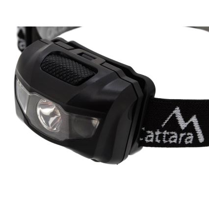 LED Налобний ліхтар з червоним освітленням LED/3W/3xAAA IP44 чорний