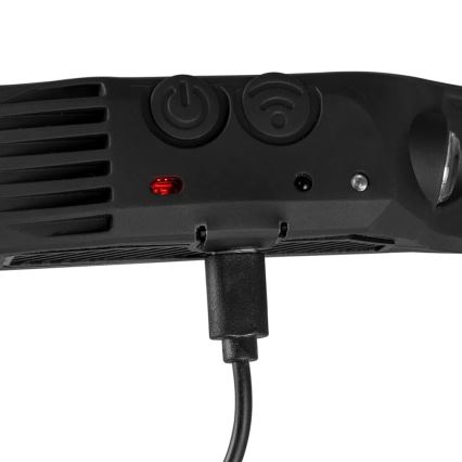 Светодиодный налобный фонарь с регулируемой яркостью, сенсором и красным светом, 4xLED/5V IP44, 300 лм, 1200 мАч