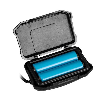 Светодиодный регулируемый налобный фонарь с датчиком, функцией пауэрбанка и красным светом LED/10W/5V IP44 1200 лм 4000 мАч