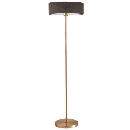 LED напольная лампа TUNJA 1xE27/20W/230V, диаметр 38 см, золотистая/коричневая