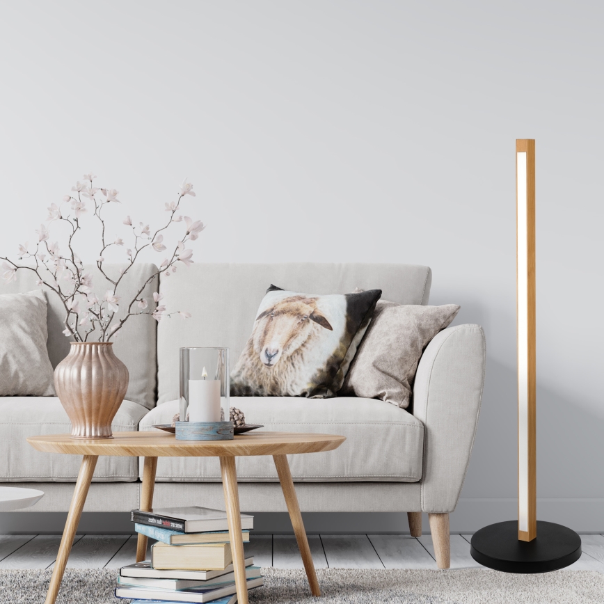 LED напольная лампа VERDE LED/18W/230V 3000K дуб/чёрный