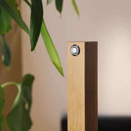 LED напольная лампа VERDE LED/18W/230V 3000K дуб/чёрный