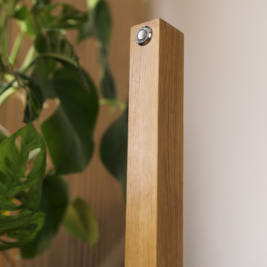 LED напольная лампа VERDE LED/18W/230V 3000K дуб/чёрный