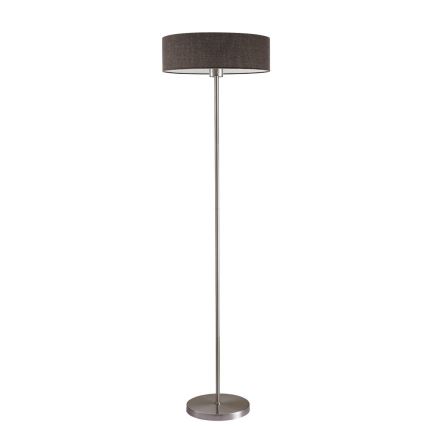 LED напольный торшер TUNJA 1xE27/20W/230V Ø 38 см матовый хром/коричневый