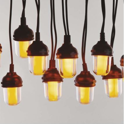 LED наружная декоративная гирлянда 100 светодиодов/9,5 м IP44