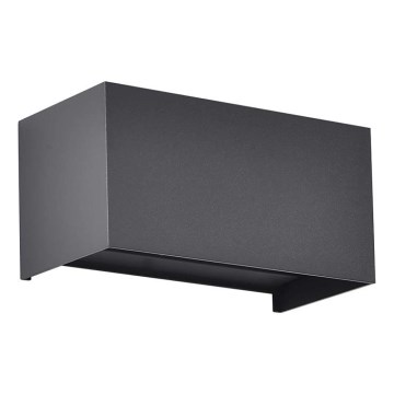 LED наружный настенный светильник LED/24 Вт/230 В 3000 К IP65 черный