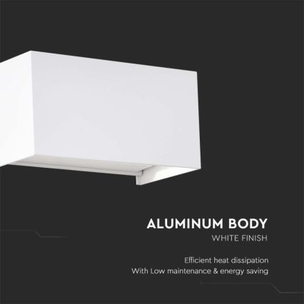 LED наружный настенный светильник LED/24W/230V 4000K IP65 белый