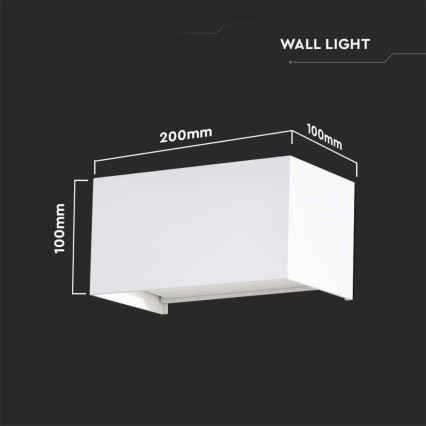 LED наружный настенный светильник LED/24W/230V 4000K IP65 белый