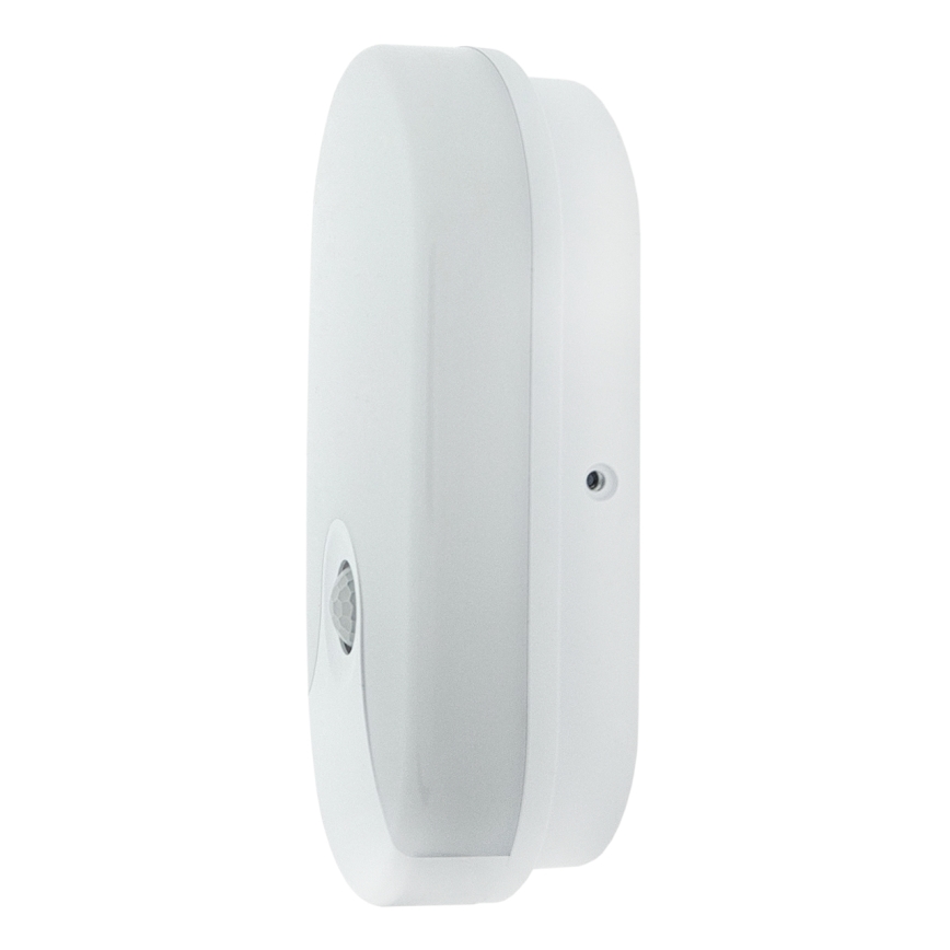 LED наружный настенный светильник с датчиком движения LED/18Вт/230В IP44 белый