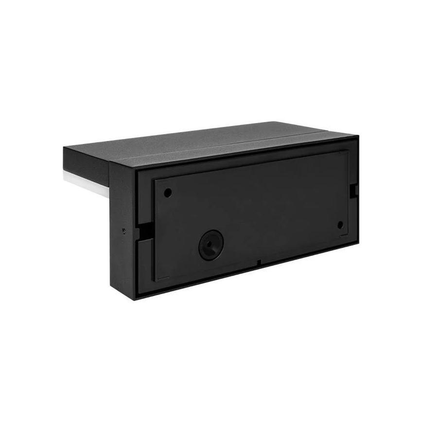 LED наружный настенный светильник с датчиком LED/9W/230V 4000K IP44, чёрный