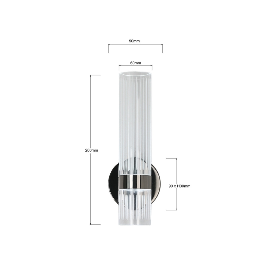 LED-настенный светильник AMBIENTE, 6 Вт/230 В, 3000/4000/6000 К, черный